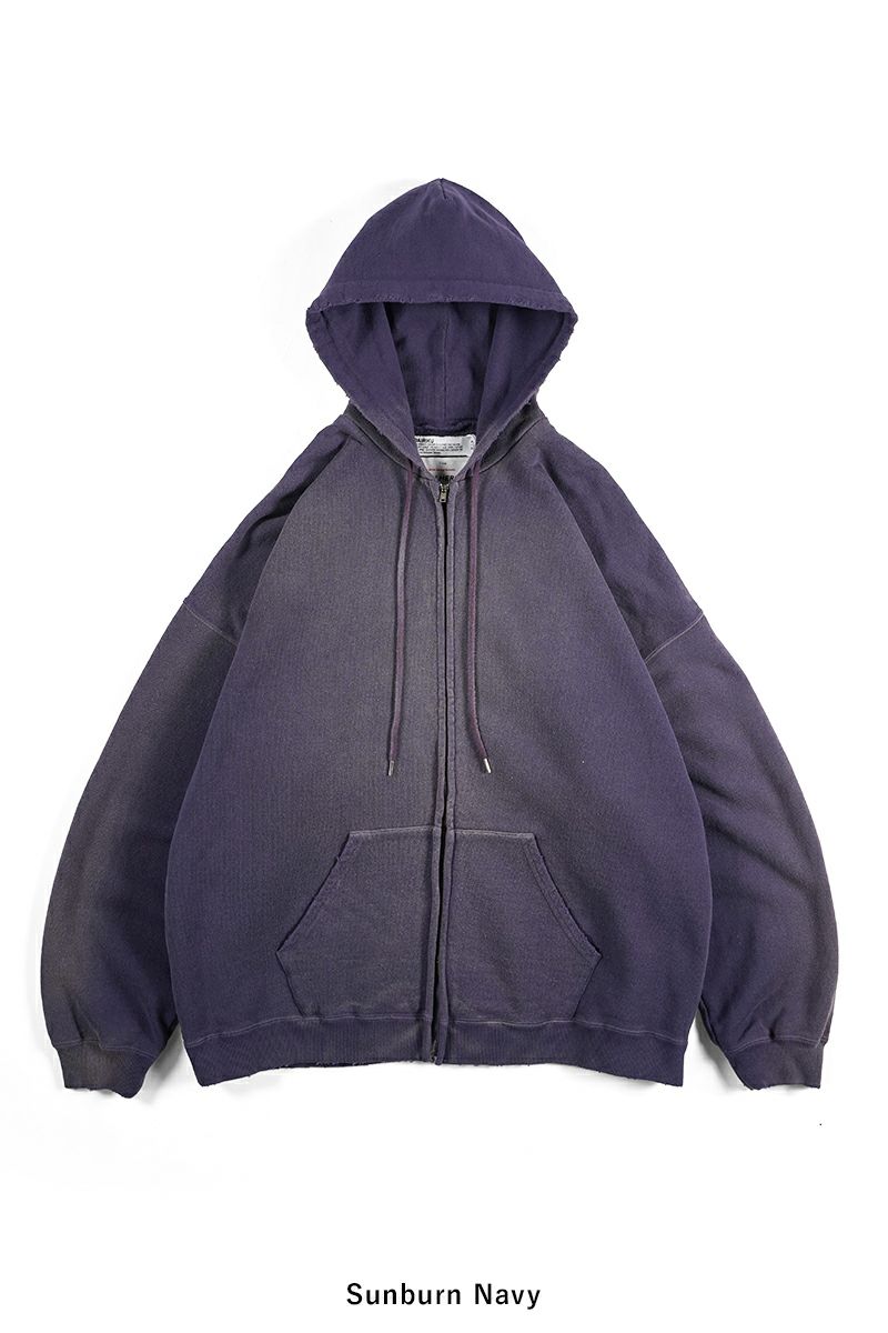 DAIRIKU(ダイリク)Sunburn Vintage Zip UP Hoodie サンバーン ヴィンテージ ジップアップパーカ 24SSC-1 -21