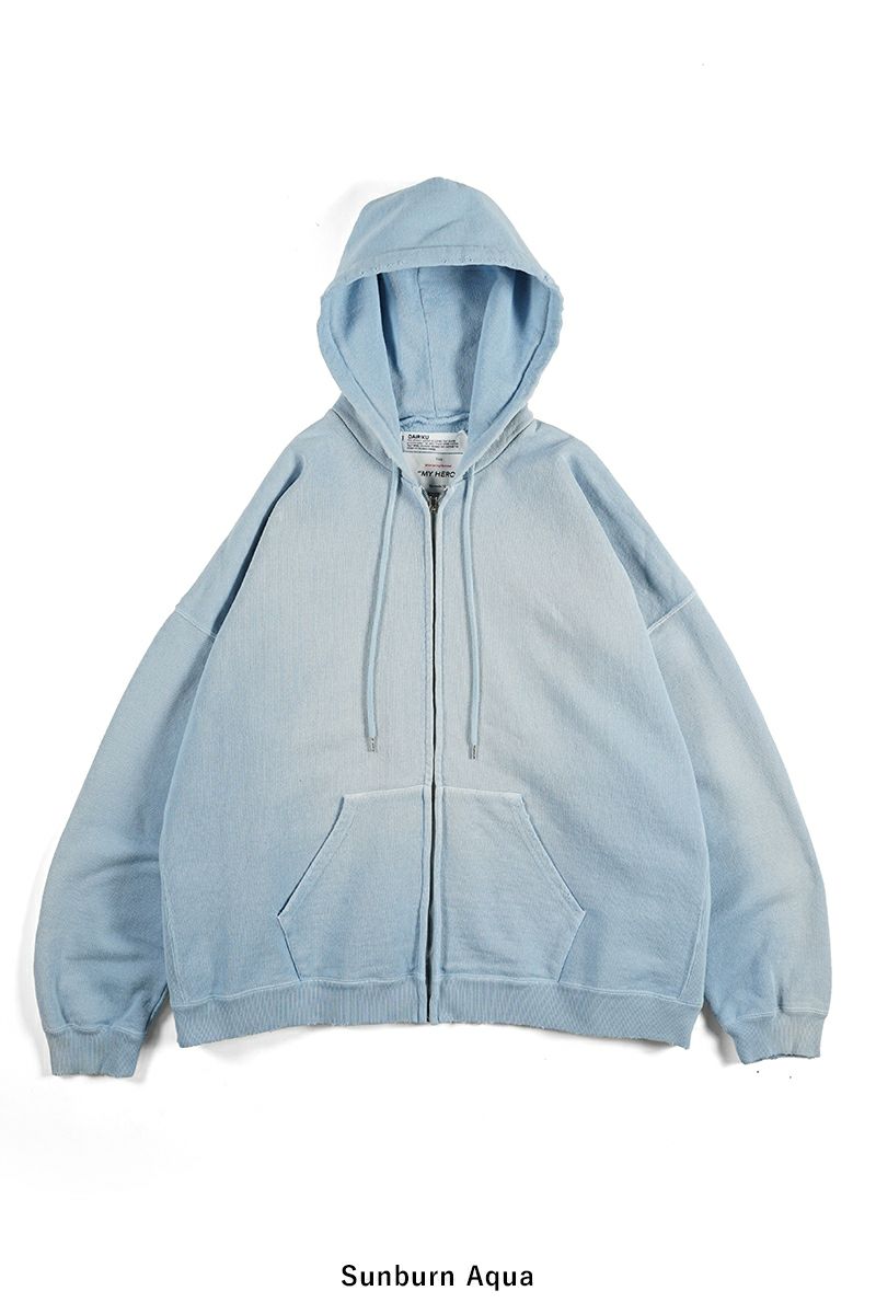 DAIRIKU(ダイリク)Sunburn Vintage Zip UP Hoodie サンバーン ヴィンテージ ジップアップパーカ 24SSC-1 -22