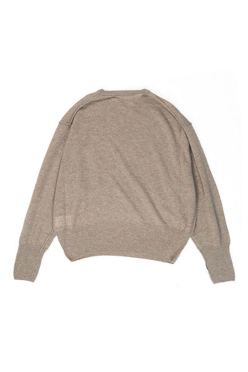 トップス JANE SMITH 12G WASHABLE CREW NECK KNIT セール】【JANE SMITH/ジェーンスミス】DAMAGE COTTON KNIT CREW