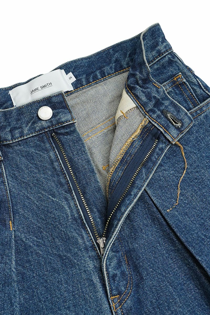 JANE SMITH(ジェーンスミス)14.5oz DENIM IN TUCK COMFORT TAPERED PANTS デニムインタックコンフォートテーパードパンツ 23WDM-#422L-VW -3