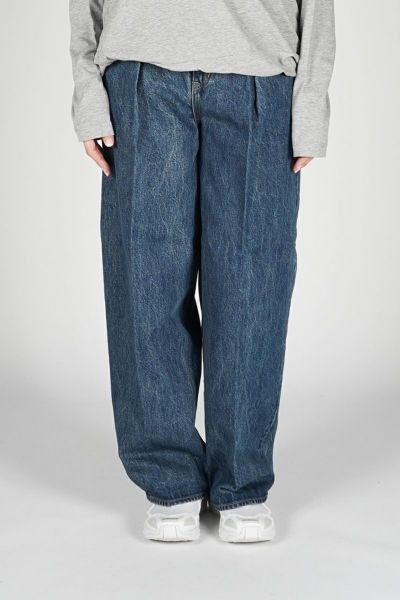 JANE SMITH(ジェーンスミス)14.5oz DENIM IN TUCK COMFORT TAPERED PANTS デニムインタックコンフォートテーパードパンツ 24SDM-#422L-VW