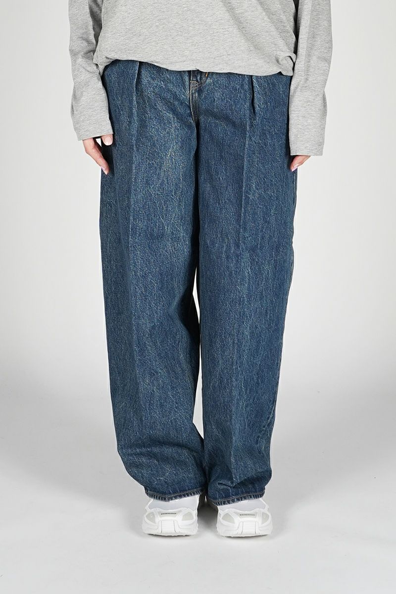 JANE SMITH(ジェーンスミス)14.5oz DENIM IN TUCK COMFORT TAPERED PANTS デニムインタックコンフォートテーパードパンツ 24SDM-#422L-VW