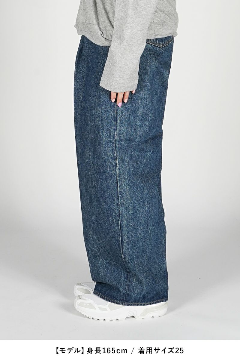 JANE SMITH(ジェーンスミス)14.5oz DENIM IN TUCK COMFORT TAPERED PANTS デニムインタックコンフォートテーパードパンツ 24SDM-#422L-VW -7