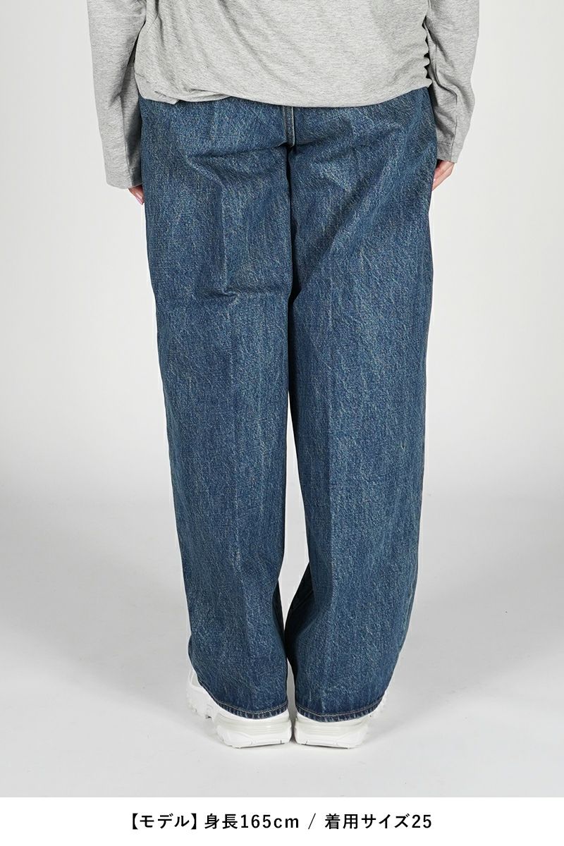 JANE SMITH(ジェーンスミス)14.5oz DENIM IN TUCK COMFORT TAPERED PANTS デニムインタックコンフォートテーパードパンツ 24SDM-#422L-VW -8