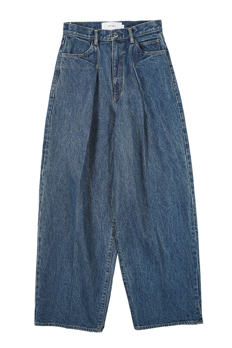 JANE SMITH(ジェーンスミス)14.5oz DENIM IN TUCK COMFORT TAPERED PANTS デニムインタックコンフォートテーパードパンツ 24SDM-#422L-VW -9