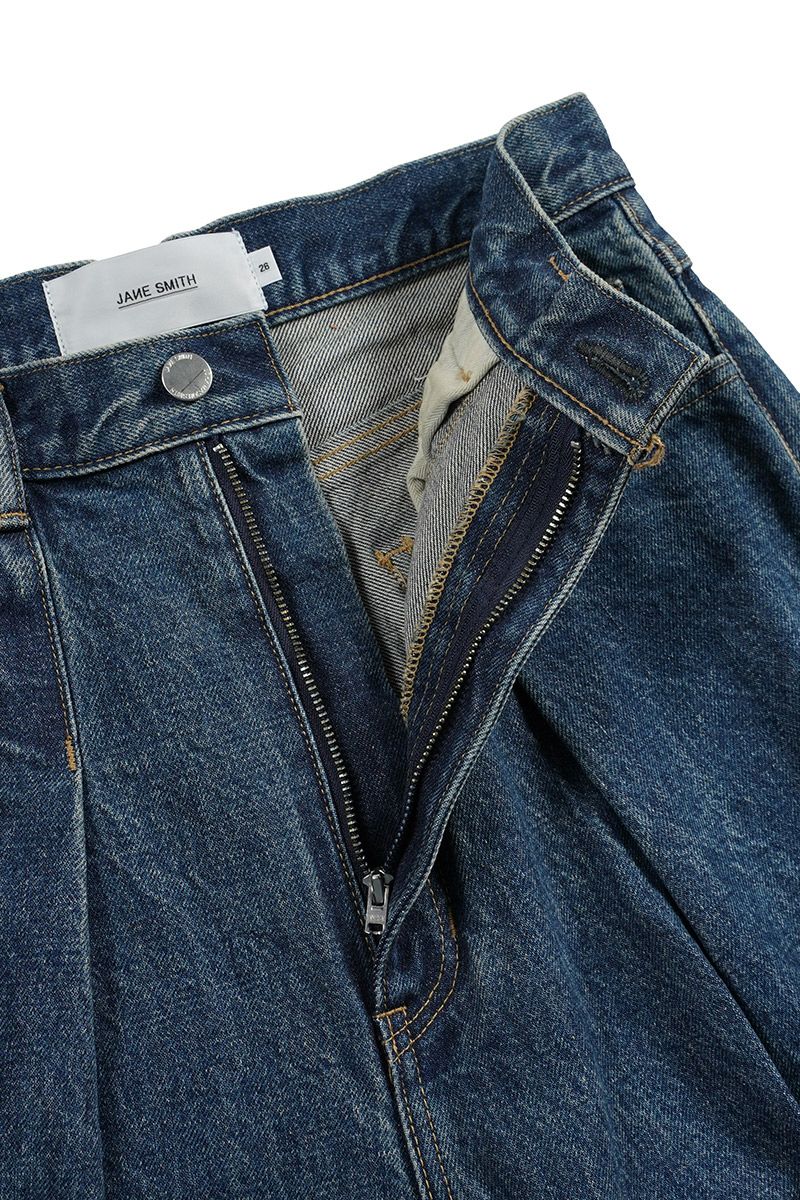 JANE SMITH(ジェーンスミス)14.5oz DENIM IN TUCK COMFORT TAPERED PANTS デニムインタックコンフォートテーパードパンツ 24SDM-#422L-VW -11