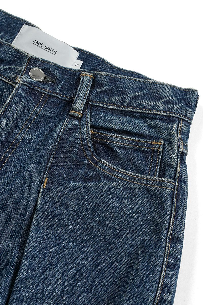 JANE SMITH(ジェーンスミス)14.5oz DENIM IN TUCK COMFORT TAPERED PANTS デニムインタックコンフォートテーパードパンツ 24SDM-#422L-VW -12