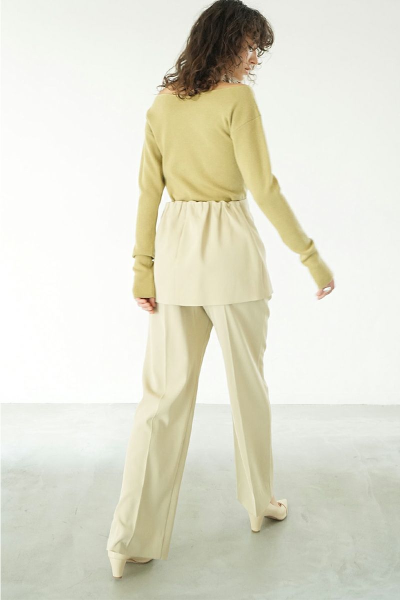 CLANE(クラネ)2WAY BISTIER PANTS 2ウェイビスチェパンツ 16110-7192 -4