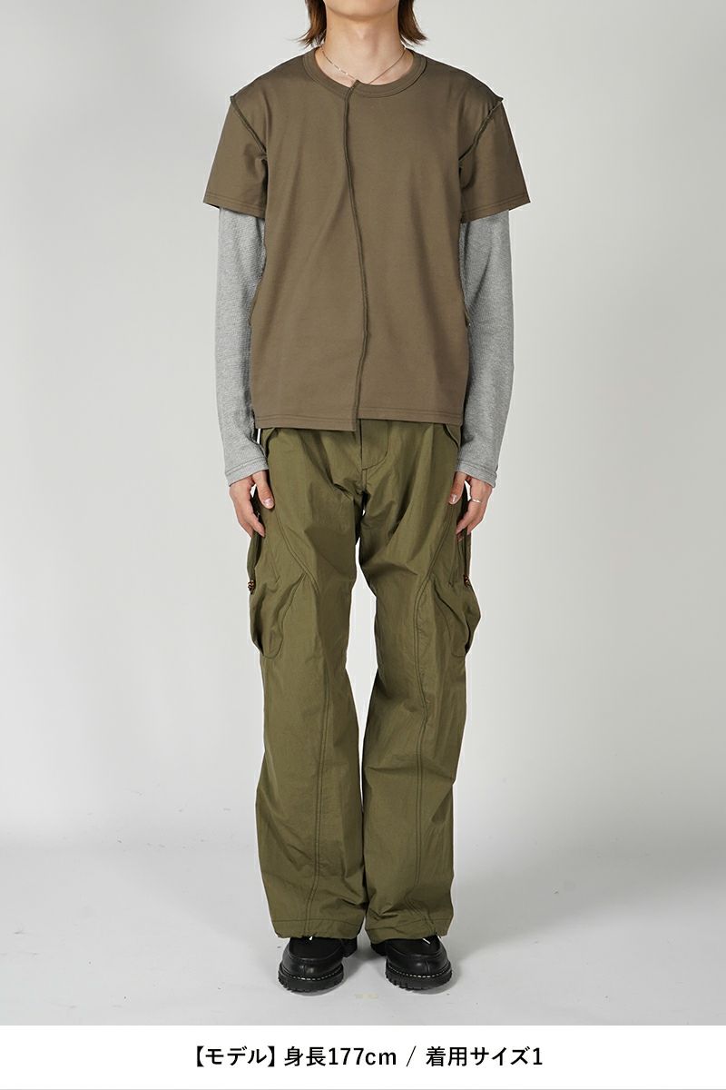 NVRFRGT(ネバーフォーゲット)3D TWISTED CARGO PANTS 3Dツイステッドカーゴパンツ NF241P02 -7
