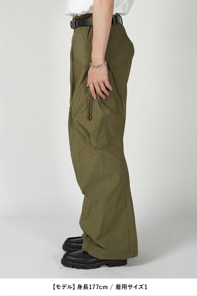 NVRFRGT(ネバーフォーゲット)3D TWISTED CARGO PANTS 3Dツイステッドカーゴパンツ NF241P02 -9