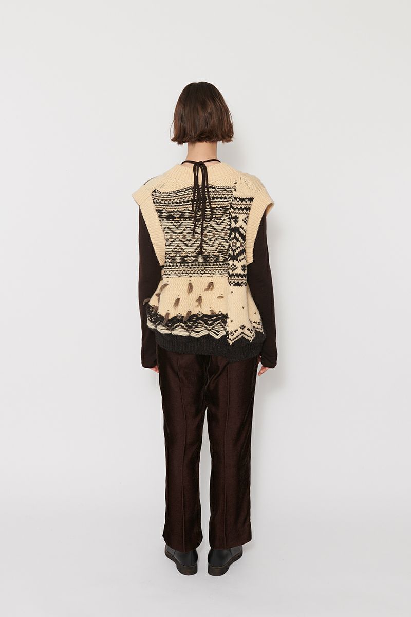 JANE SMITH(ジェーンスミス)3G OVERSIZED CANAADIAN SWEATER VEST 23WKN-#917S -8