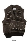 JANE SMITH(ジェーンスミス)3G OVERSIZED CANAADIAN SWEATER VEST 23WKN-#917S -9