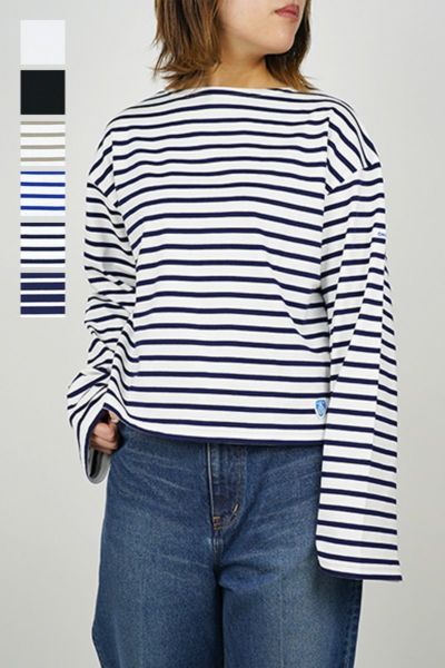 ORCIVAL(オーシバル)40/2 JERSEY ワイドロングスリーブボートネックプルオーバー　OR-C0211 BFJ
