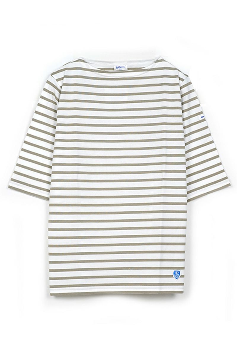ORCIVAL(オーシバル)40/2 ボートネックハーフスリーブ ボーダー　BOATNECK HALFSLEEVE BORDER OR-C0136 BFJ -6