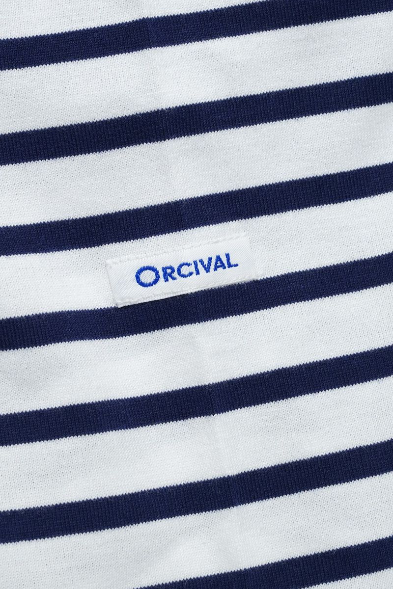 ORCIVAL(オーシバル)40/2 ボートネックハーフスリーブ ボーダー　BOATNECK HALFSLEEVE BORDER OR-C0136 BFJ -9