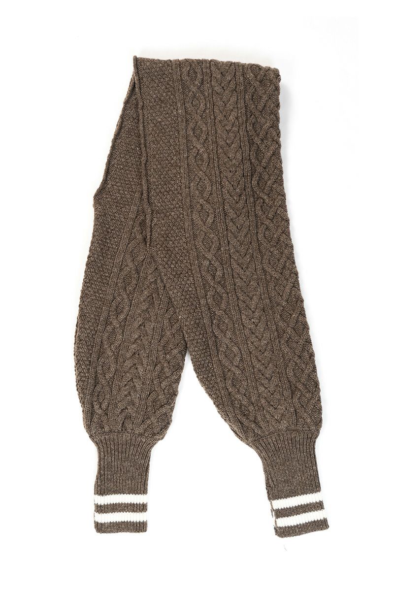 JANE SMITH(ジェーンスミス)5G ARAN SLEEVE SWEATER 23WKN-#921S -2