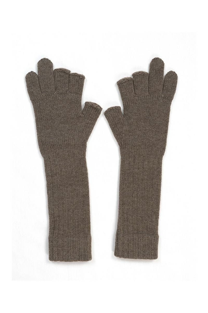 JANE SMITH(ジェーンスミス)5G WOOL THREE FINGER LESS GROVE バージンエクストラスーパーファインウールフィンガーレスグローブ 23WKN-＃925S -3