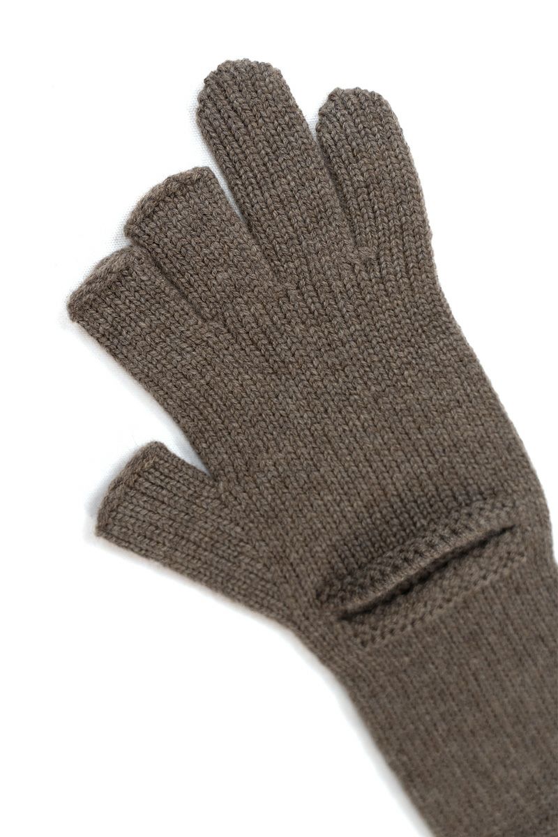 JANE SMITH(ジェーンスミス)5G WOOL THREE FINGER LESS GROVE バージンエクストラスーパーファインウールフィンガーレスグローブ 23WKN-＃925S -4