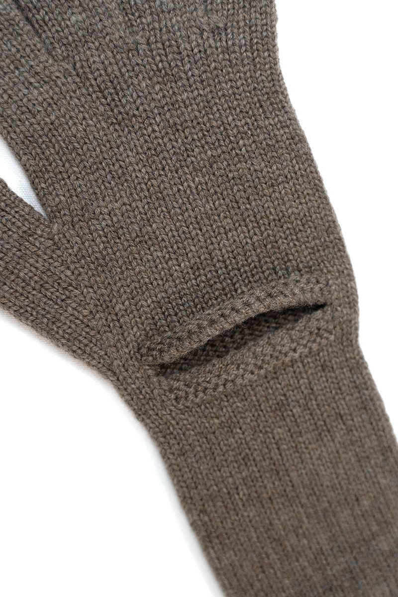 JANE SMITH(ジェーンスミス)5G WOOL THREE FINGER LESS GROVE バージンエクストラスーパーファインウールフィンガーレスグローブ 23WKN-＃925S -5