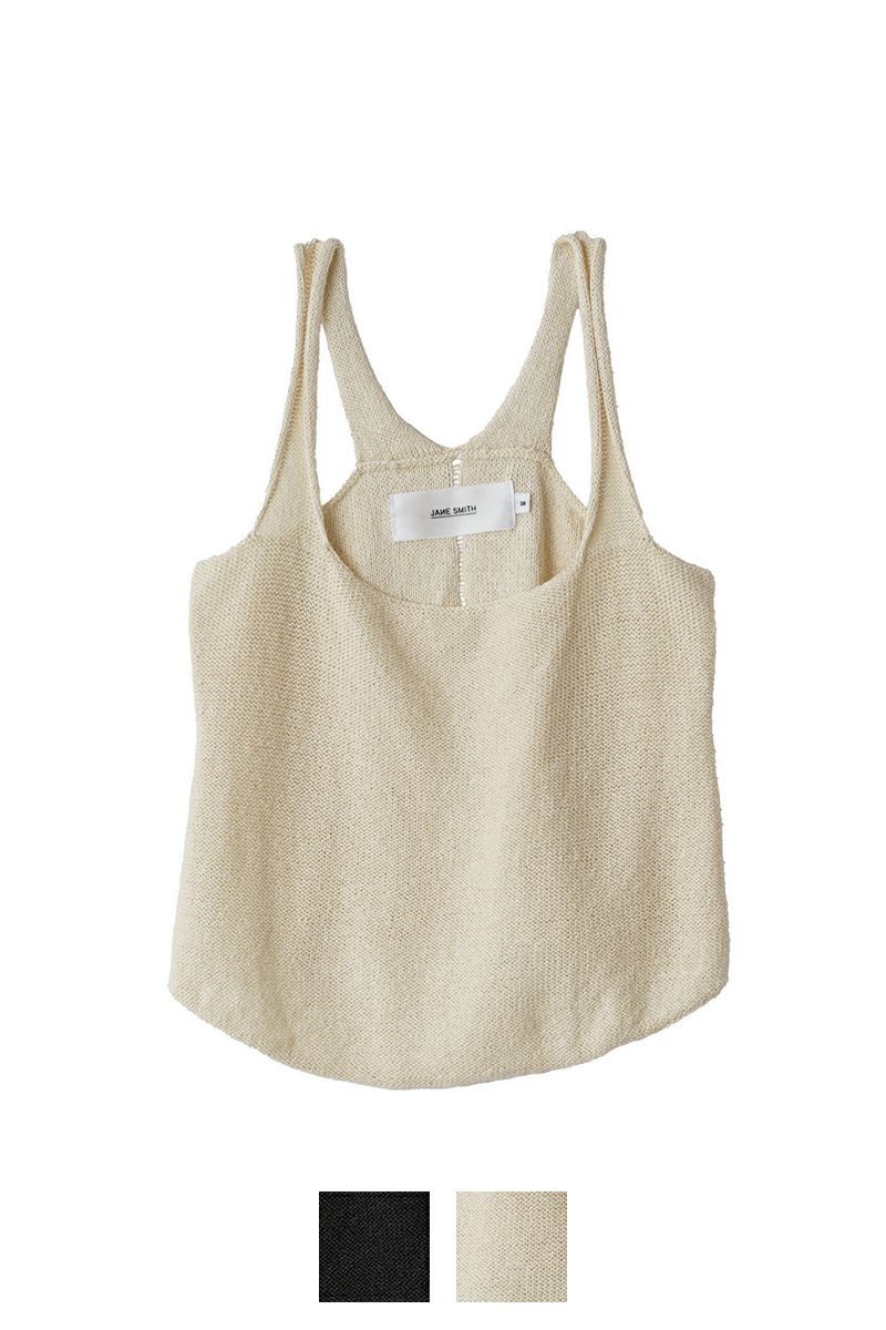 JANE SMITH(ジェーンスミス)7G COTTON SILK KNIT TANK TOP コットンシルクニットタンクトップ 24SKN-#311L