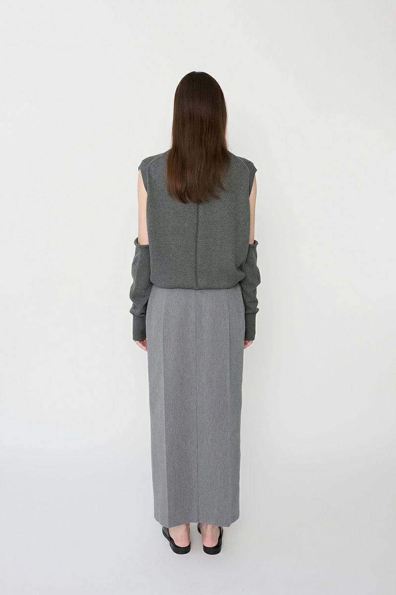 JANE SMITH(ジェーンスミス)7G CREW NECK FRONT BUTTON VEST クルーネックフロントボタンベスト 24SKN-#241S -8