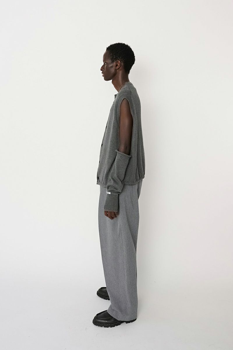 JANE SMITH(ジェーンスミス)7G CREW NECK FRONT BUTTON VEST クルーネックフロントボタンベスト 24SKN-#241S -11