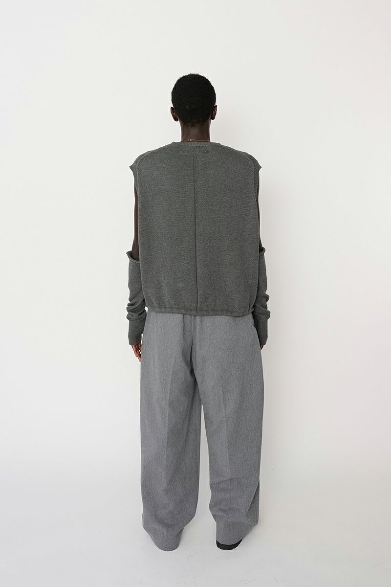 JANE SMITH(ジェーンスミス)7G CREW NECK FRONT BUTTON VEST クルーネックフロントボタンベスト 24SKN-#241S -12
