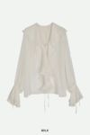 NOUNLESS(ナウンレス)AIRY RUFFLE OVER BLOUSE エアリーラッフルオーバーブラウス 112410430160 -11