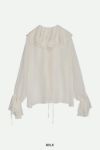NOUNLESS(ナウンレス)AIRY RUFFLE OVER BLOUSE エアリーラッフルオーバーブラウス 112410430160 -12