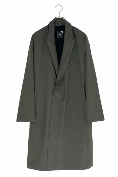 ATON(エイトン)ATON(エイトン) ASAKO NYLON | PEAKED LAPEL COAT 麻粉ナイロン ピークドラペルコート CMAGIW090400404
