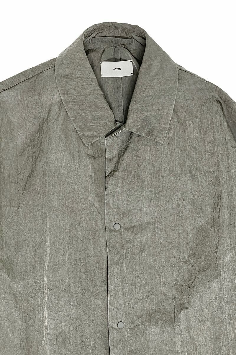 ATON NATURAL DYE NYLON COACH JACKET02 新品 トップス | グラフペーパー,フレッシュサービス,サロモン,ミハラ