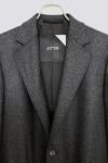 ATON(エイトン)ATON(エイトン) WOOL FLANNEL PACHED POCKET JACKET ウールフランネルパッチポケットジャケット JKAGBW0901 -2