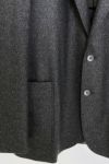 ATON(エイトン)ATON(エイトン) WOOL FLANNEL PACHED POCKET JACKET ウールフランネルパッチポケットジャケット JKAGBW0901 -6