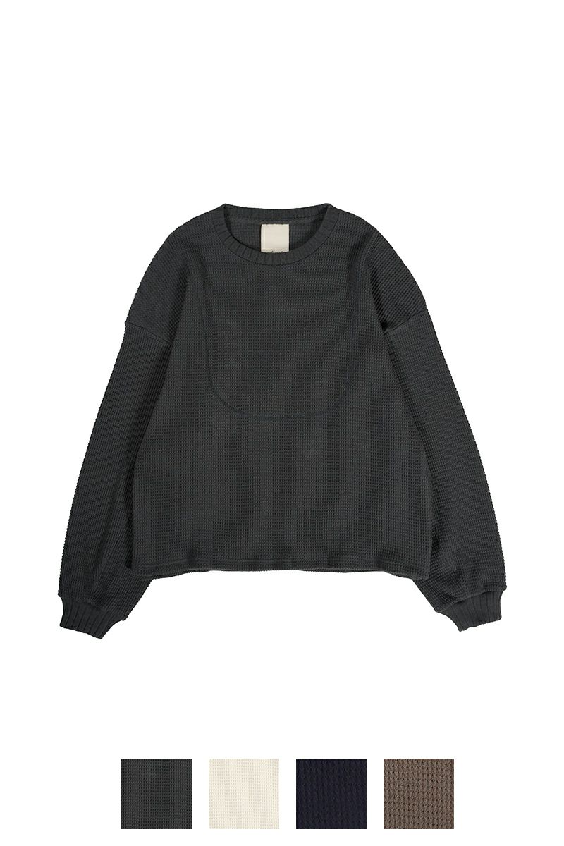 refomed(リフォメッド)AZEAMI THERMAL TEE 畦編みサーマルTシャツ RECU-001