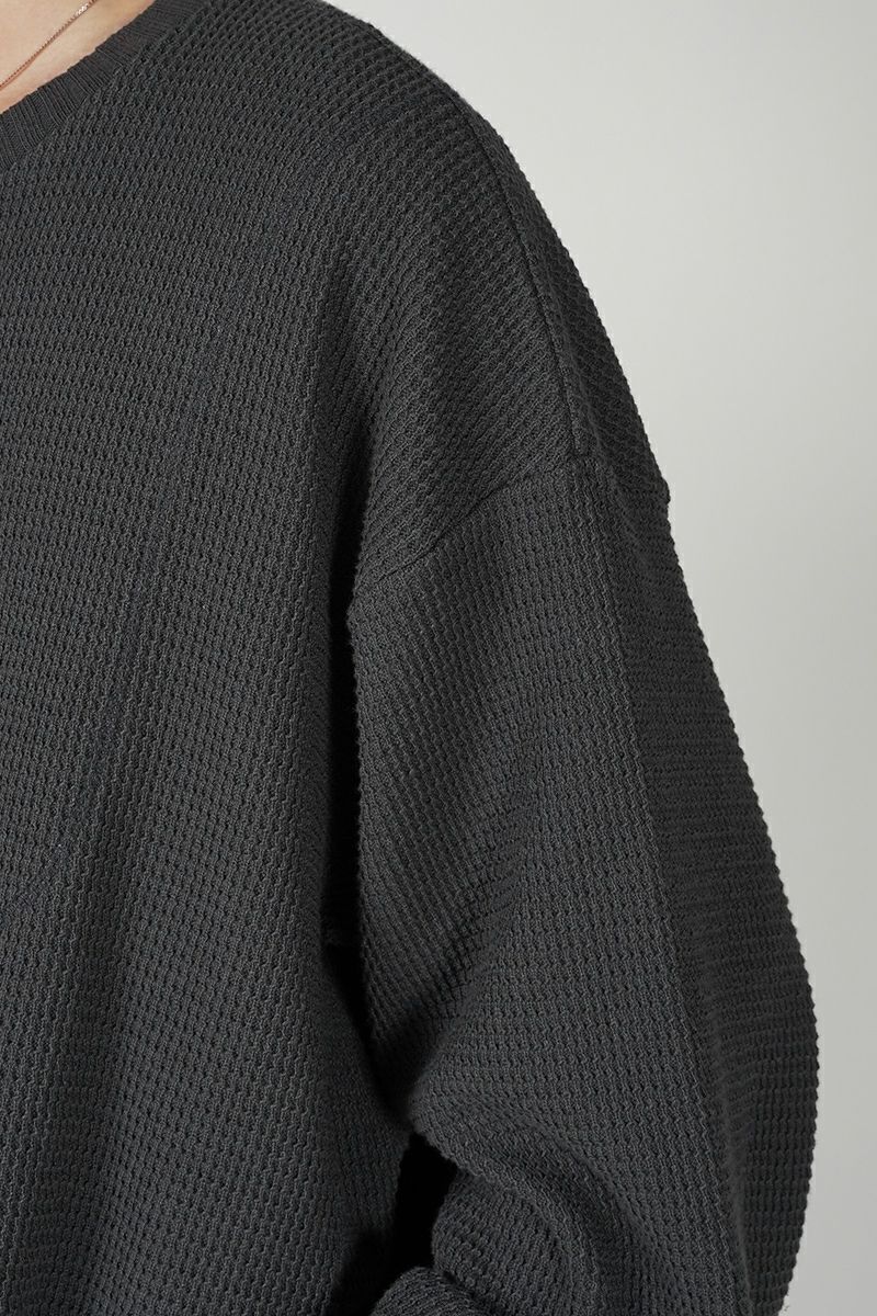 refomed(リフォメッド)AZEAMI THERMAL TEE 畦編みサーマルTシャツ RECU-001 -11