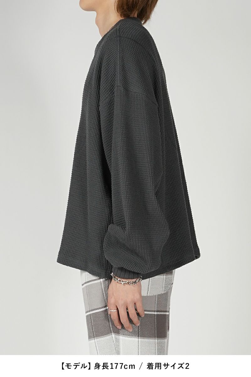 refomed(リフォメッド)AZEAMI THERMAL TEE 畦編みサーマルTシャツ RECU-001 -18