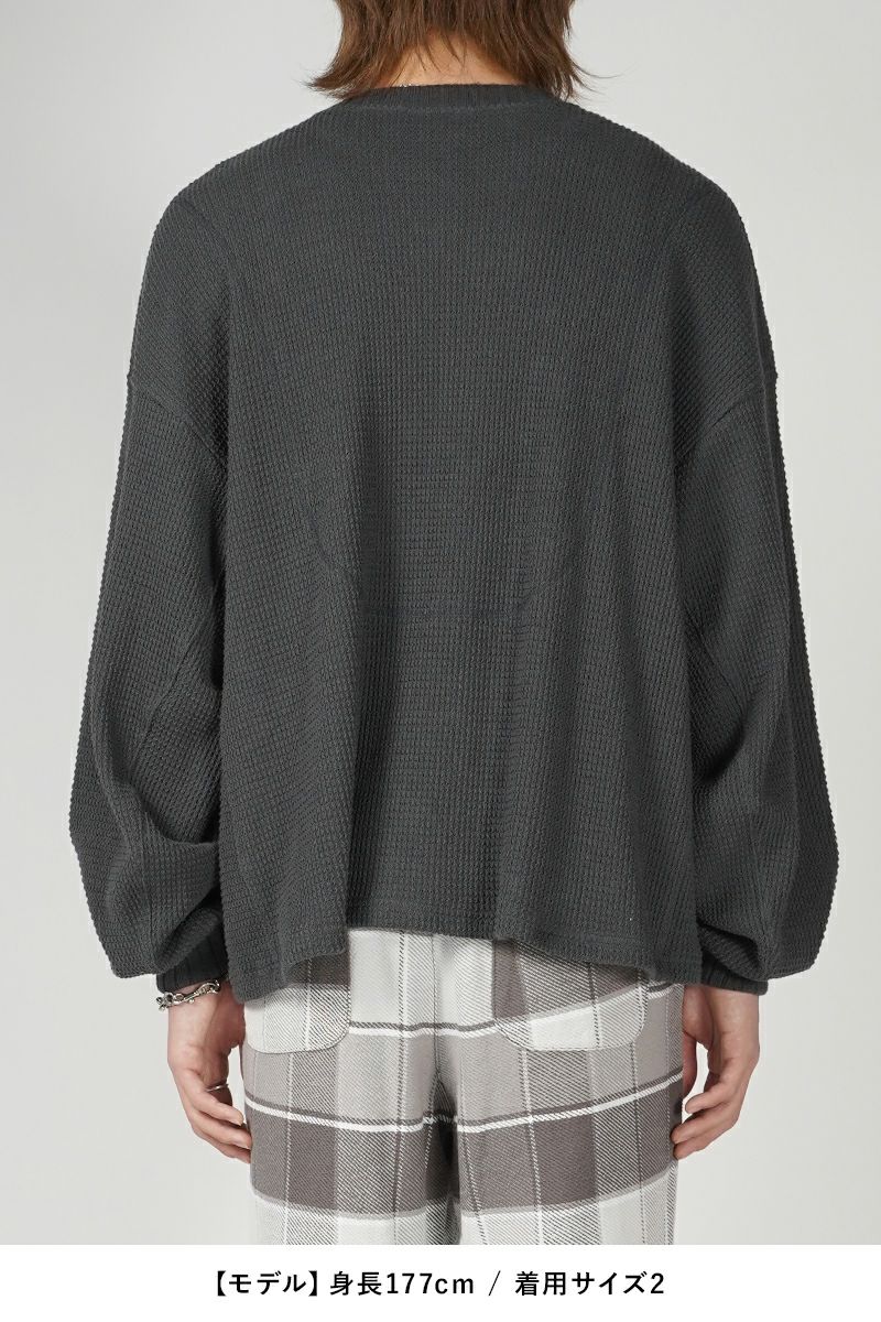 refomed(リフォメッド)AZEAMI THERMAL TEE 畦編みサーマルTシャツ RECU-001 -19