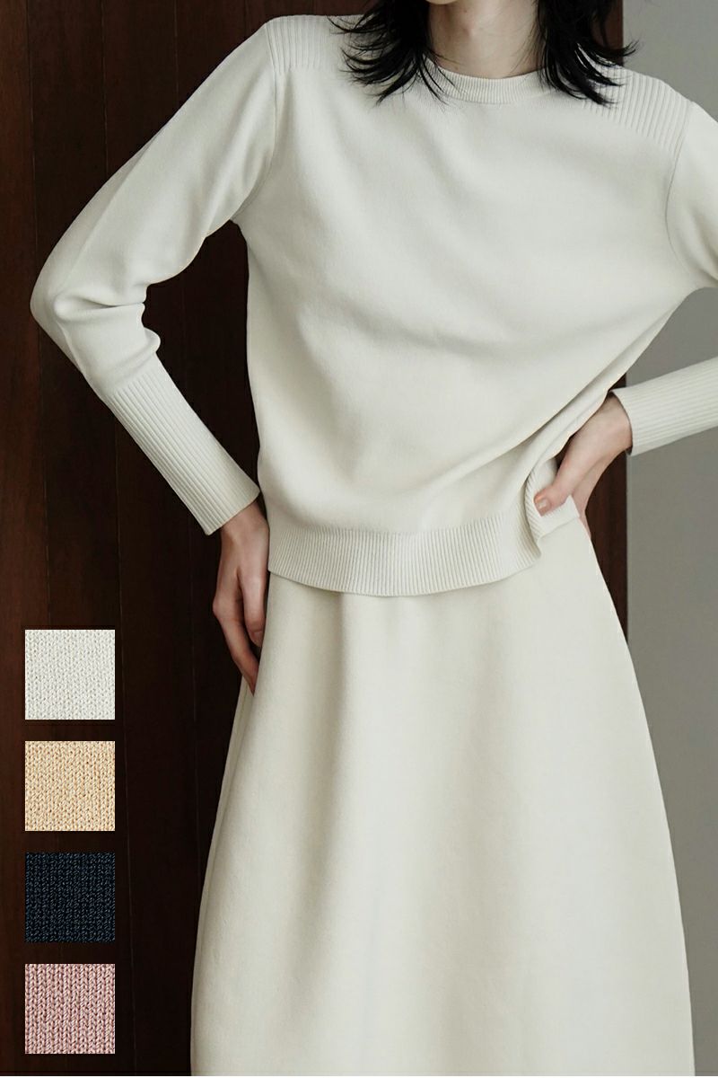 CLANE(クラネ)BASIC COMPACT KNIT TOPS ベーシックコンパクトニットトップス 14106-2122