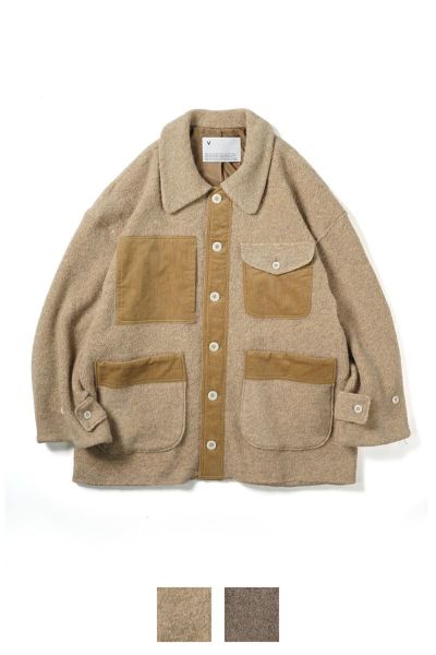 VOAAOV(ヴォアーブ)BISHU ANGORA PILE JERSEY Coveralls Jacket 尾州アンゴラパイルジャージーカバーオールジャケット VOCA-K81