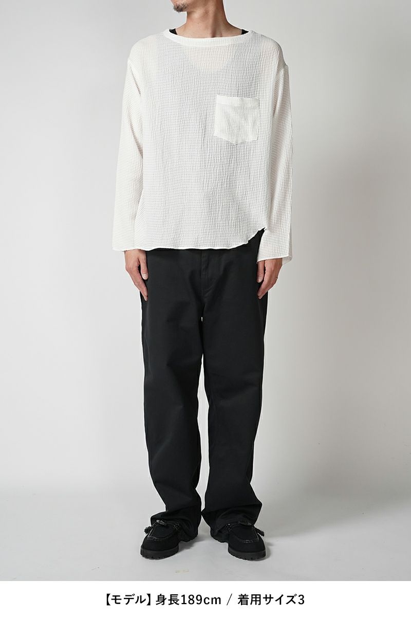 saby(サバイ)BOATNECK SHIRTS ボートネックシャツ 24SS-101203 -7