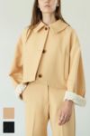 CLANE(クラネ)BULKY SLEEVE CROPPED JACKET バルキースリーブクロップドジャケット 16103-0502