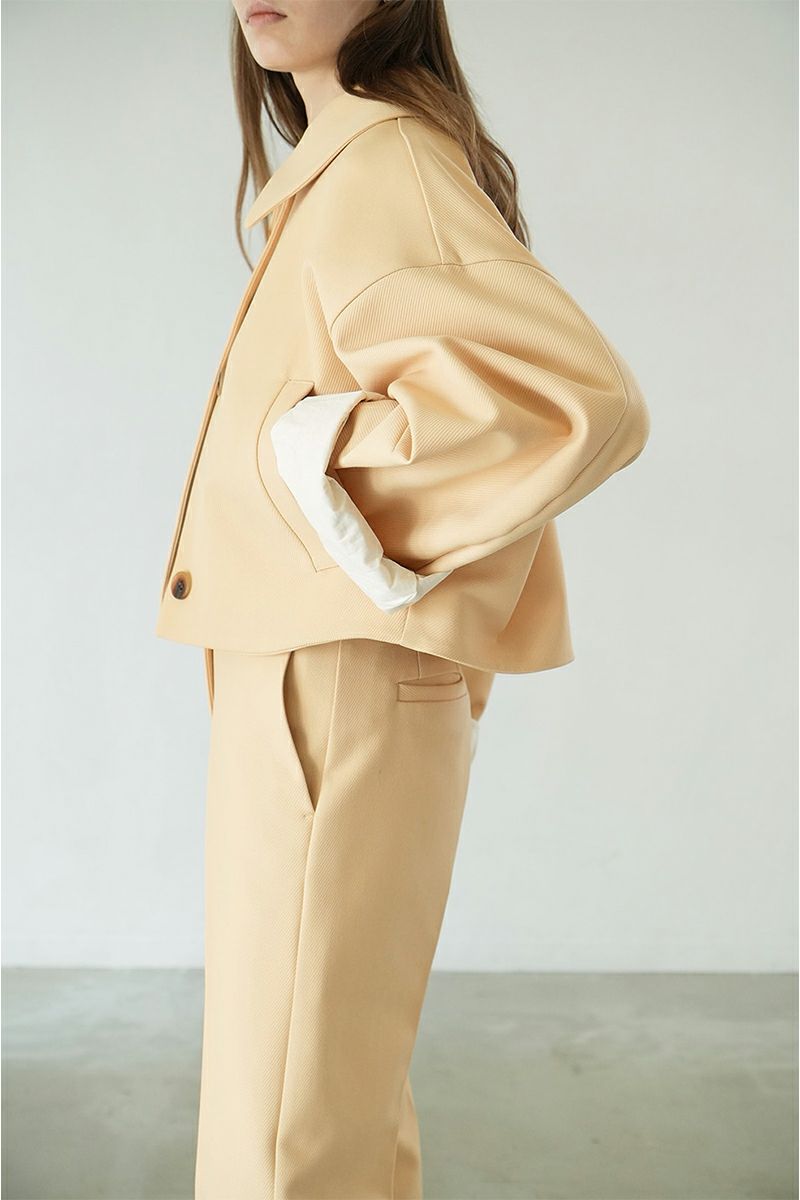 CLANE(クラネ)BULKY SLEEVE CROPPED JACKET バルキースリーブクロップドジャケット 16103-0502 -2