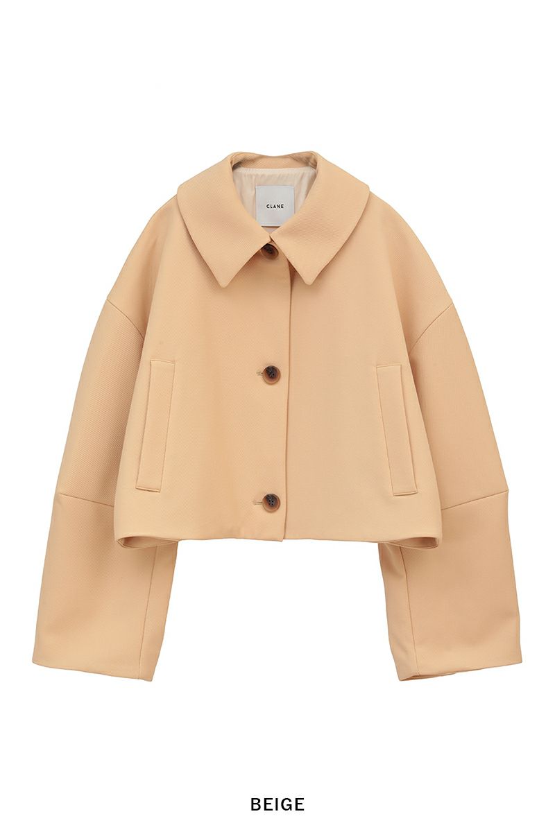 CLANE(クラネ)BULKY SLEEVE CROPPED JACKET バルキースリーブクロップドジャケット 16103-0502 -12