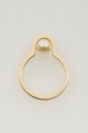 Hirotaka(ヒロタカ)Beluga Pearl Ring S ベルーガパールリング - Yellow Gold -1