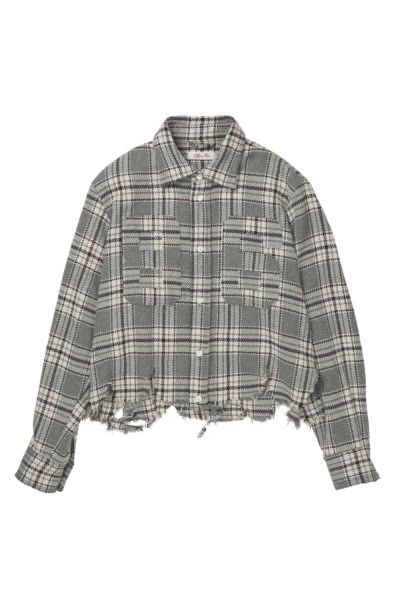 SYUMAN.(シュウマン)Broken numbering shirts ブロークンナンバーリングシャツ YO23ss-06