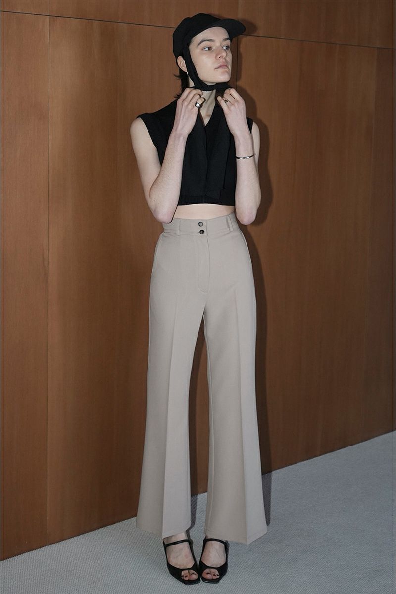 CLANE(クラネ)CENTER PRESS BELL BOTTOM PANTS センタープレスベルボトムパンツ 16110-7332 -4