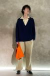 RICE NINE TEN(ライスナインテン)COLLARED V NECK SWEATER カラードVネックセーター KN-CV -11