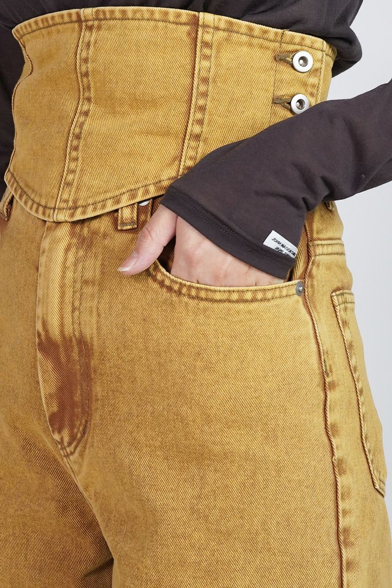 NOUNLESS(ナウンレス)CORSET WITH WIDE DENIM PANTS コルセットワイドデニム 112410830200 -3