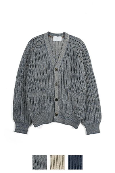 sugarhill カーディガン SUGARHILL(シュガーヒル)のCOTTON KNIT CARDIGAN(NAVY&BEIGE