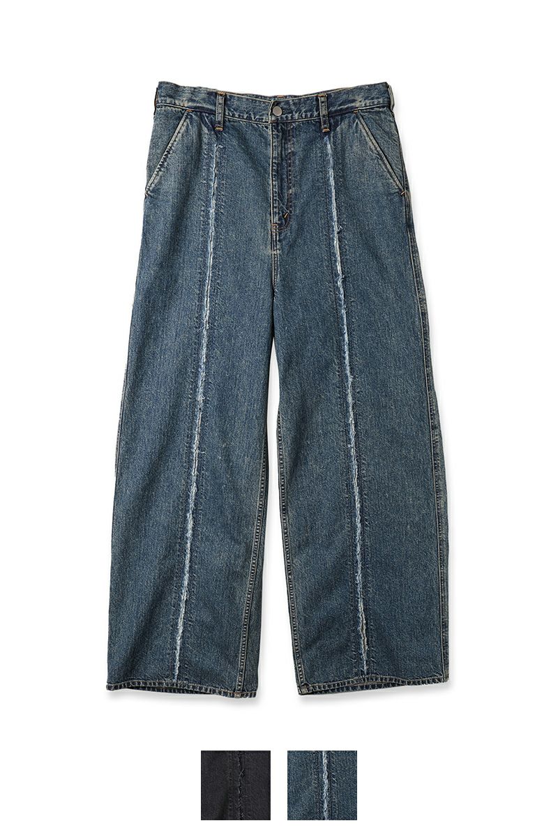 Jieda ジエダJie-24S-PT01 CUTTING WIDE DENIM JieDa(ジエダ) | グラフペーパー,フレッシュサービス,サロモン